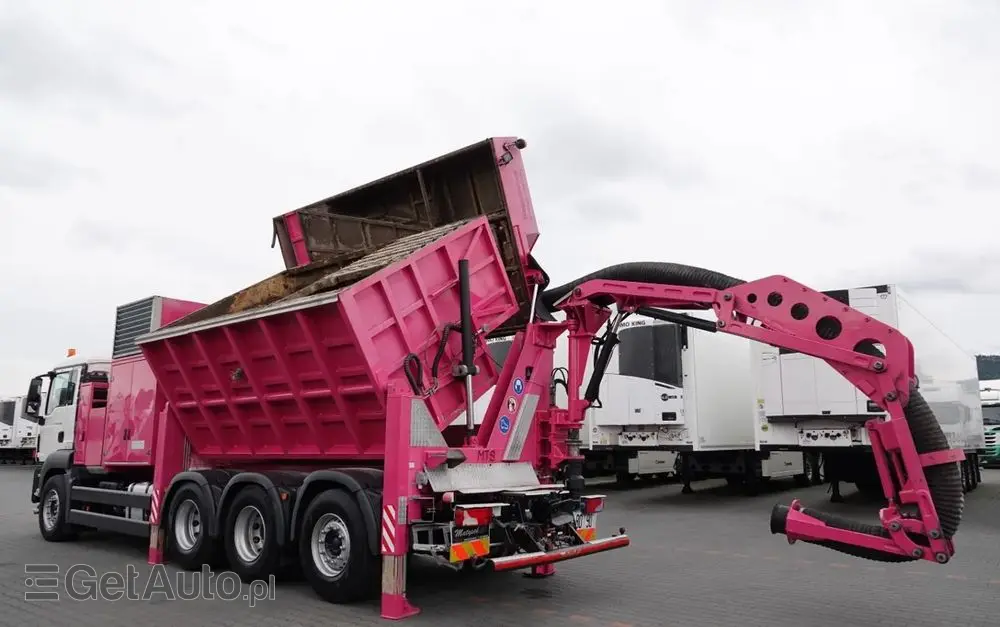 MAN TGS 35.480 / 8X4 / KOPARKA SSĄCA /  ASENIZACYJNY / ŁADOWARKA PRÓŻNIOWA / WUKO / MTS SAUGBAGGER / STEROWANIE RADIOWE / 