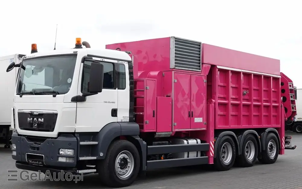 MAN TGS 35.480 / 8X4 / KOPARKA SSĄCA /  ASENIZACYJNY / ŁADOWARKA PRÓŻNIOWA / WUKO / MTS SAUGBAGGER / STEROWANIE RADIOWE / 