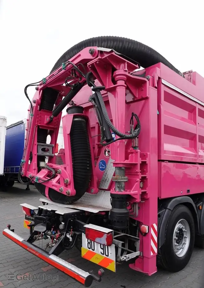 MAN TGS 35.480 / 8X4 / KOPARKA SSĄCA /  ASENIZACYJNY / ŁADOWARKA PRÓŻNIOWA / WUKO / MTS SAUGBAGGER / STEROWANIE RADIOWE / 