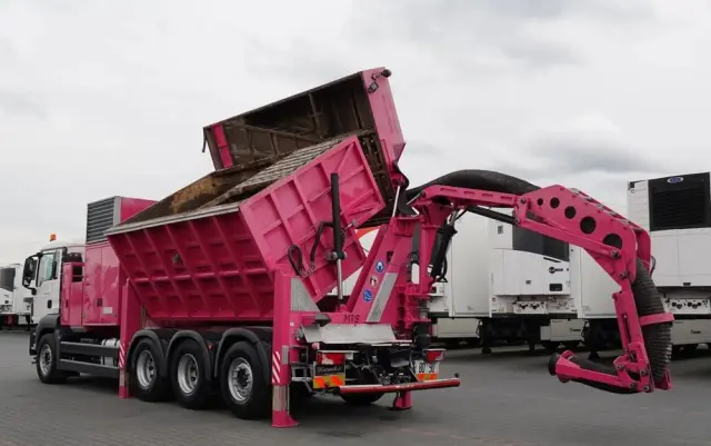 MAN TGS 35.480 / 8X4 / KOPARKA SSĄCA /  ASENIZACYJNY / ŁADOWARKA PRÓŻNIOWA / WUKO / MTS SAUGBAGGER / STEROWANIE RADIOWE / 