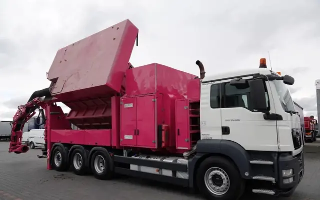 MAN TGS 35.480 / 8X4 / KOPARKA SSĄCA /  ASENIZACYJNY / ŁADOWARKA PRÓŻNIOWA / WUKO / MTS SAUGBAGGER / STEROWANIE RADIOWE / 