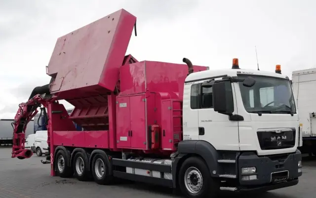 MAN TGS 35.480 / 8X4 / KOPARKA SSĄCA /  ASENIZACYJNY / ŁADOWARKA PRÓŻNIOWA / WUKO / MTS SAUGBAGGER / STEROWANIE RADIOWE / 