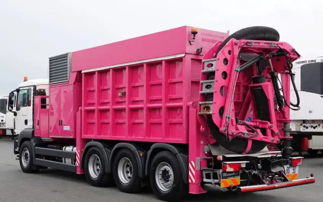 MAN TGS 35.480 / 8X4 / KOPARKA SSĄCA /  ASENIZACYJNY / ŁADOWARKA PRÓŻNIOWA / WUKO / MTS SAUGBAGGER / STEROWANIE RADIOWE / 