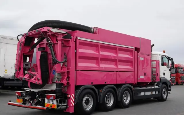 MAN TGS 35.480 / 8X4 / KOPARKA SSĄCA /  ASENIZACYJNY / ŁADOWARKA PRÓŻNIOWA / WUKO / MTS SAUGBAGGER / STEROWANIE RADIOWE / 