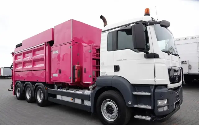 MAN TGS 35.480 / 8X4 / KOPARKA SSĄCA /  ASENIZACYJNY / ŁADOWARKA PRÓŻNIOWA / WUKO / MTS SAUGBAGGER / STEROWANIE RADIOWE / 