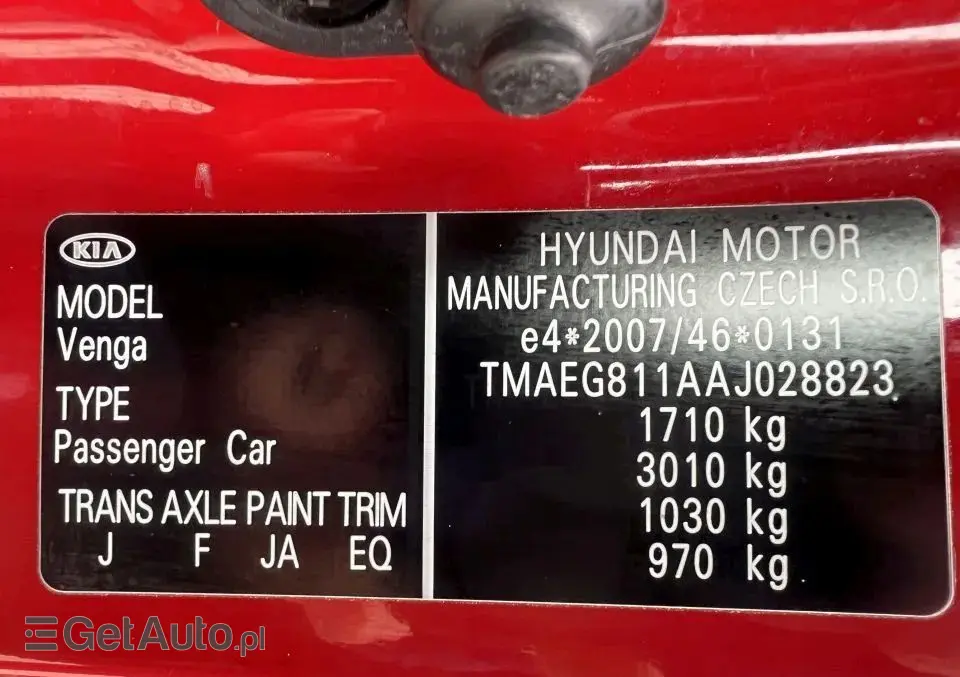 KIA Venga 1.4 CVVT Attract