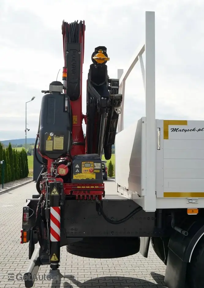 MERCEDES-BENZ / AXOR 2633 / 6X4 / SKRZYNIOWY - 6,55 M / MOCNA PODŁOGA / HDS FASSI F155 / wysów: 10 M / MAX UDŹWIG 6 000 KG / MANUAL  / STEROWANIE RADIOWE / 