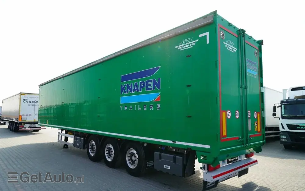 KNAPEN / RUCHOMA PODŁOGA / WALKING FLOOR / 94 m3  / OŚ PODNOSZONA / OSIE SAF / ALUFELGI / 