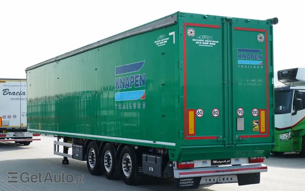 KNAPEN / RUCHOMA PODŁOGA / WALKING FLOOR / 94 m3  / OŚ PODNOSZONA / OSIE SAF / ALUFELGI / 