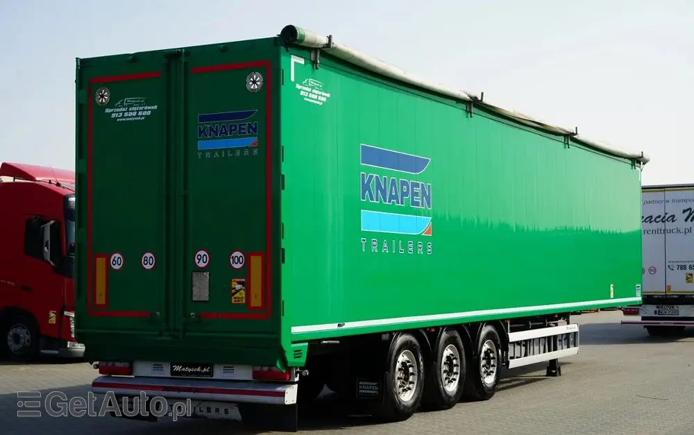 KNAPEN / RUCHOMA PODŁOGA / WALKING FLOOR / 94 m3  / OŚ PODNOSZONA / OSIE SAF / ALUFELGI / 