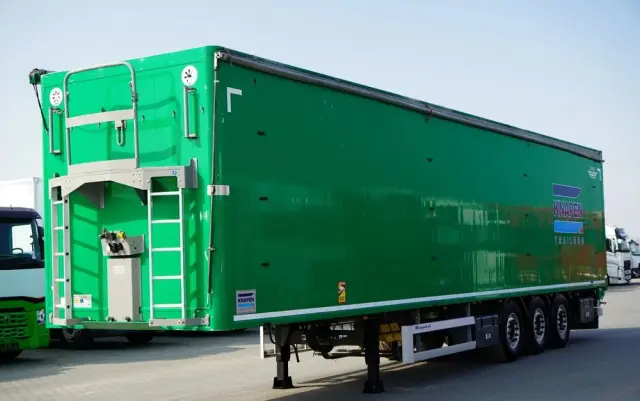 KNAPEN / RUCHOMA PODŁOGA / WALKING FLOOR / 94 m3  / OŚ PODNOSZONA / OSIE SAF / ALUFELGI / 