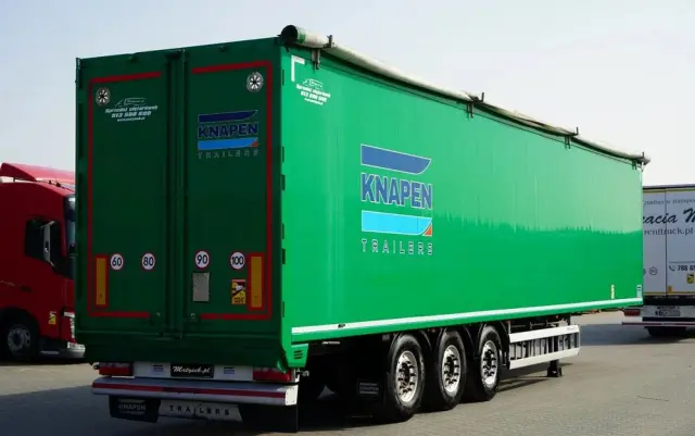 KNAPEN / RUCHOMA PODŁOGA / WALKING FLOOR / 94 m3  / OŚ PODNOSZONA / OSIE SAF / ALUFELGI / 