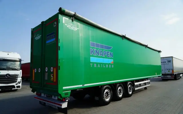 KNAPEN / RUCHOMA PODŁOGA / WALKING FLOOR / 94 m3  / OŚ PODNOSZONA / OSIE SAF / ALUFELGI / 