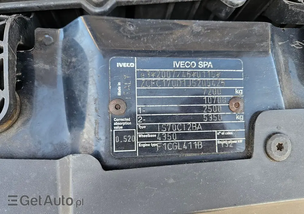 IVECO Daily 72-180, 3.0 lirty 10 palet winda , multitemperatura, dwie komory 