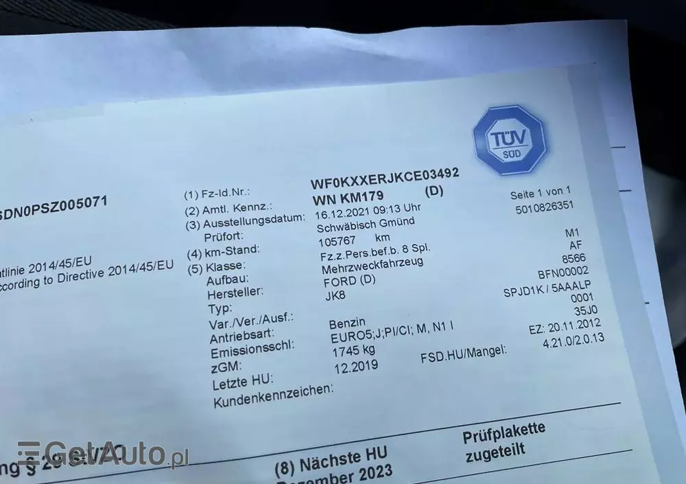 FORD B-MAX 1.4 Ambiente