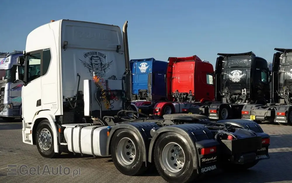 SCANIA R 650 / V8 / 6x4 / HYDRAULIKA /  DMC: 100.000 KG / I-PARK COOL / 3 OSIOWY CIĄGNIK SIODŁOWY / OPONY 100% 