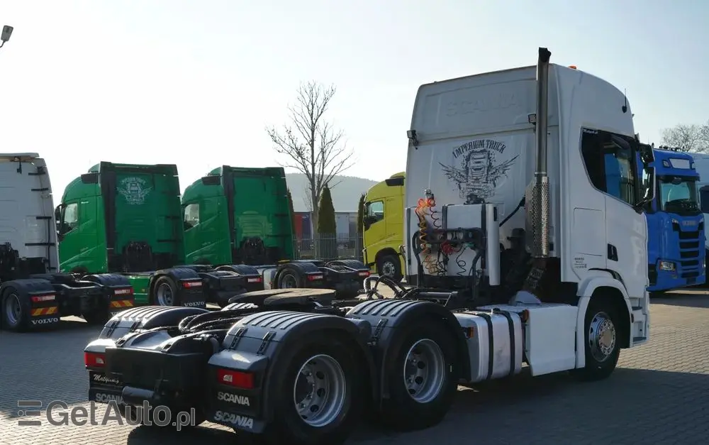 SCANIA R 650 / V8 / 6x4 / HYDRAULIKA /  DMC: 100.000 KG / I-PARK COOL / 3 OSIOWY CIĄGNIK SIODŁOWY / OPONY 100% 