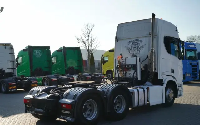 SCANIA R 650 / V8 / 6x4 / HYDRAULIKA /  DMC: 100.000 KG / I-PARK COOL / 3 OSIOWY CIĄGNIK SIODŁOWY / OPONY 100% 