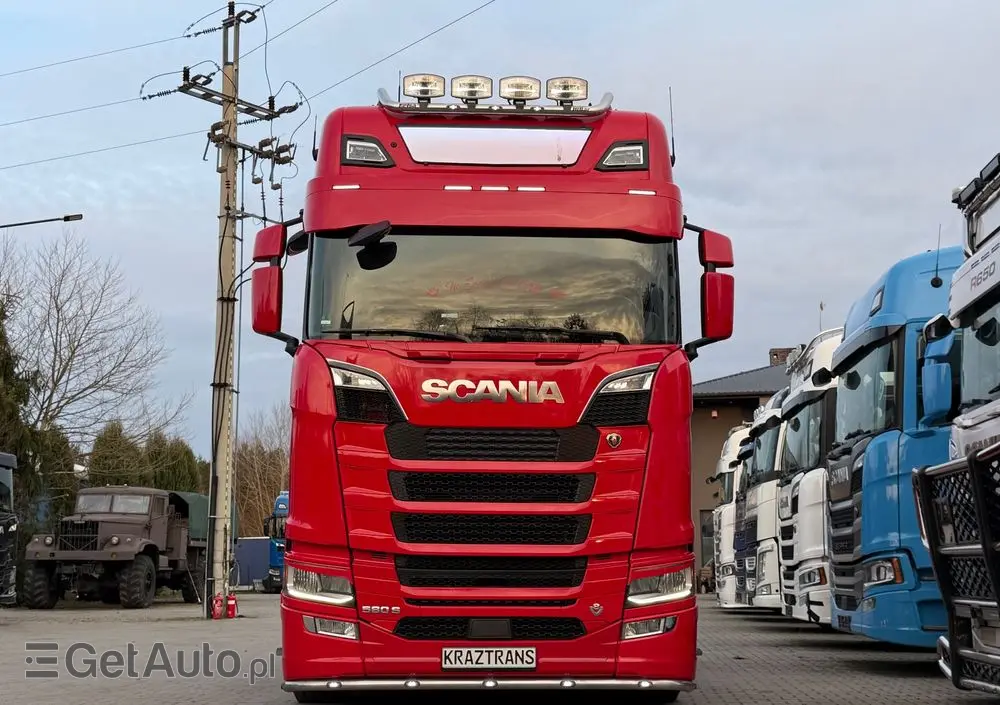 SCANIA 580s Scania z Niemiec ASO kontrakt serwisowy idealny stan v8 4x2 