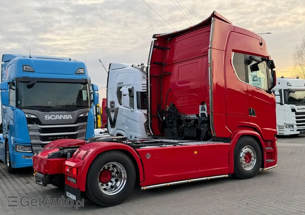 SCANIA 580s Scania z Niemiec ASO kontrakt serwisowy idealny stan v8 4x2 