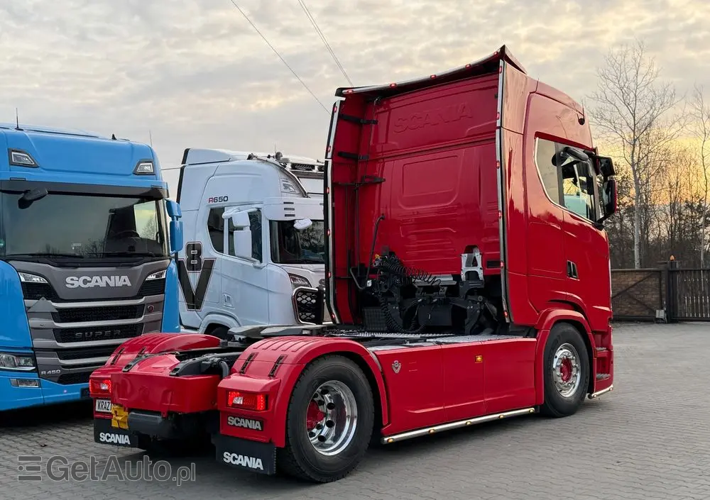 SCANIA 580s Scania z Niemiec ASO kontrakt serwisowy idealny stan v8 4x2 