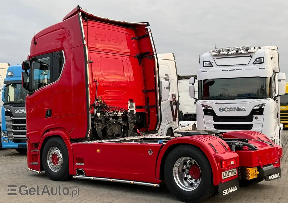 SCANIA 580s Scania z Niemiec ASO kontrakt serwisowy idealny stan v8 4x2 