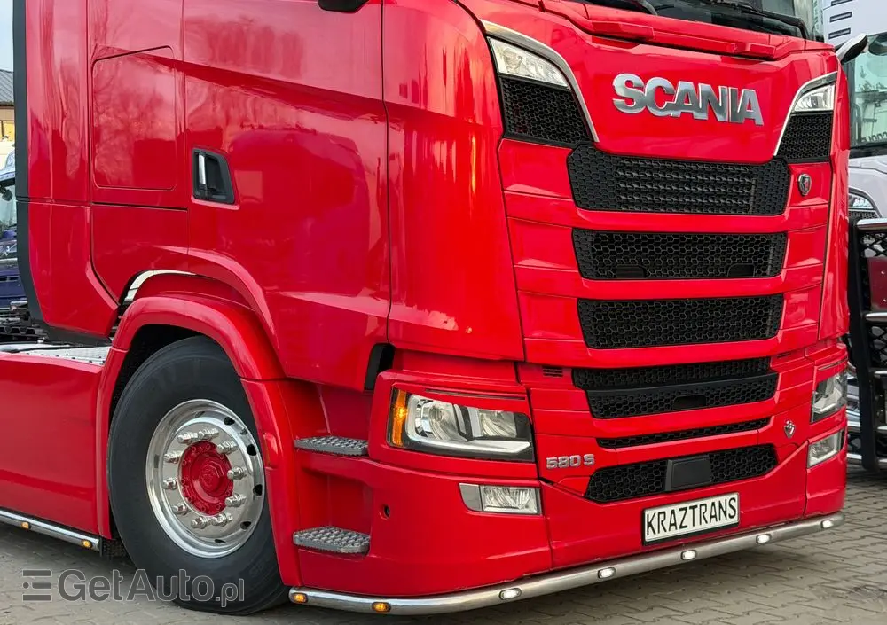 SCANIA 580s Scania z Niemiec ASO kontrakt serwisowy idealny stan v8 4x2 