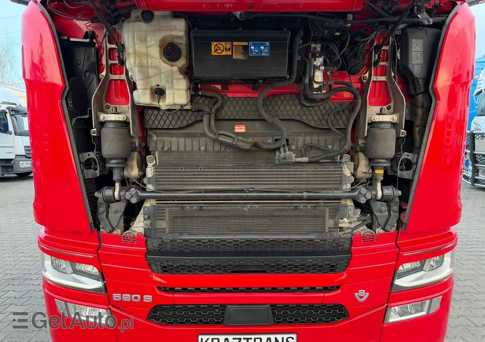 SCANIA 580s Scania z Niemiec ASO kontrakt serwisowy idealny stan v8 4x2 