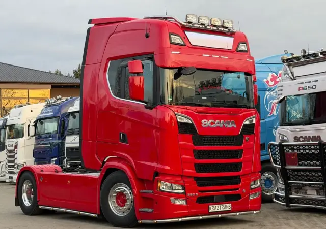 SCANIA 580s Scania z Niemiec ASO kontrakt serwisowy idealny stan v8 4x2 