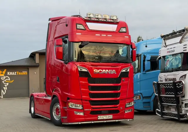 SCANIA 580s Scania z Niemiec ASO kontrakt serwisowy idealny stan v8 4x2 