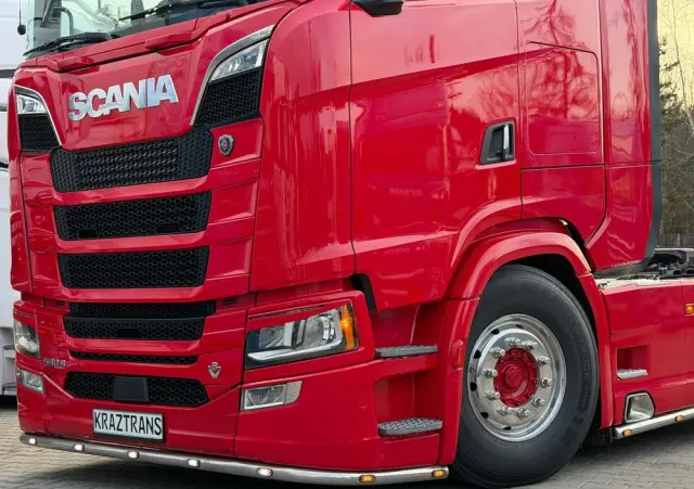 SCANIA 580s Scania z Niemiec ASO kontrakt serwisowy idealny stan v8 4x2 