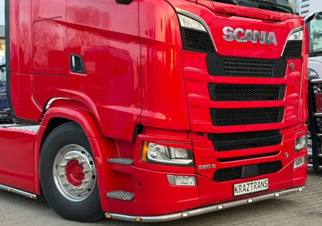 SCANIA 580s Scania z Niemiec ASO kontrakt serwisowy idealny stan v8 4x2 