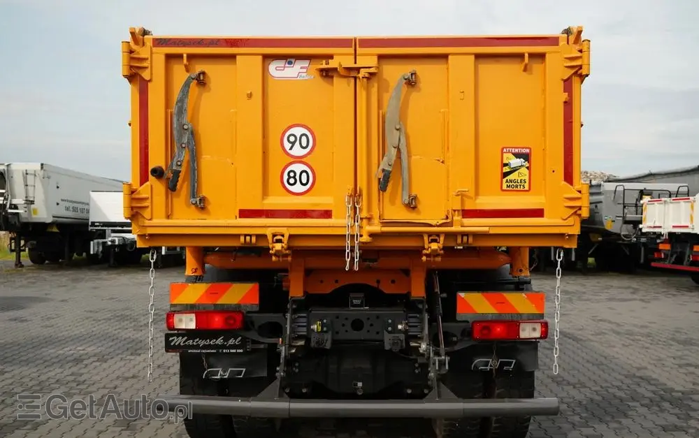 RENAULT K 480 / 8x4 / WYWROTKA DWUSTRONNA / HYDROBURTA / KLAPODRZWI  / SPROWADZONY / PO KONTRAKCIE SERWISOWYM 