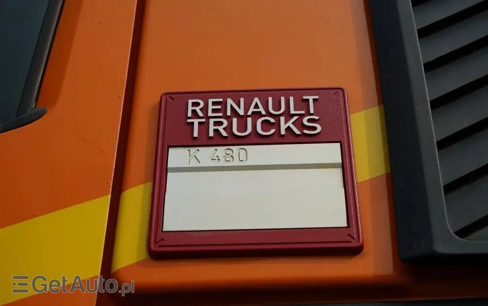 RENAULT K 480 / 8x4 / WYWROTKA DWUSTRONNA / HYDROBURTA / KLAPODRZWI  / SPROWADZONY / PO KONTRAKCIE SERWISOWYM 