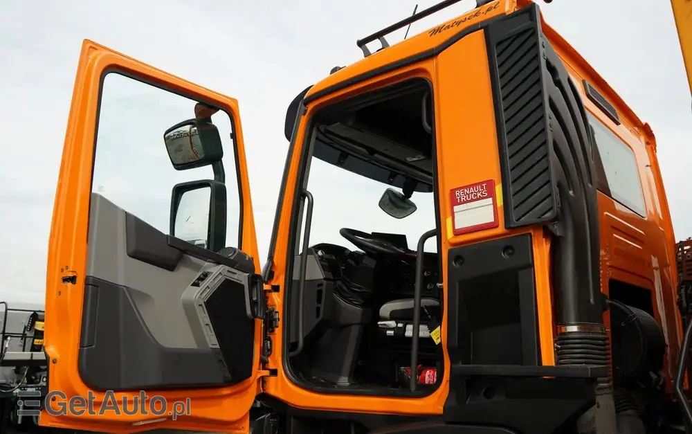 RENAULT K 480 / 8x4 / WYWROTKA DWUSTRONNA / HYDROBURTA / KLAPODRZWI  / SPROWADZONY / PO KONTRAKCIE SERWISOWYM 