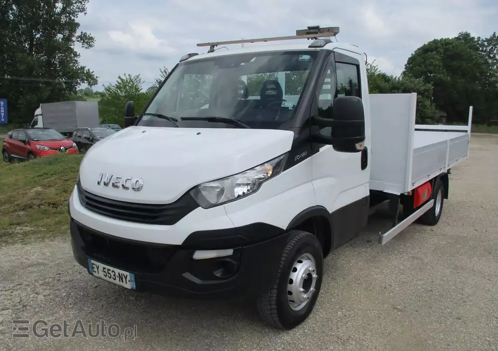 IVECO Daily 3.0 na bliźniaku 70C18 skrzynia, laweta, rama, HDS, 70-180 kiper 