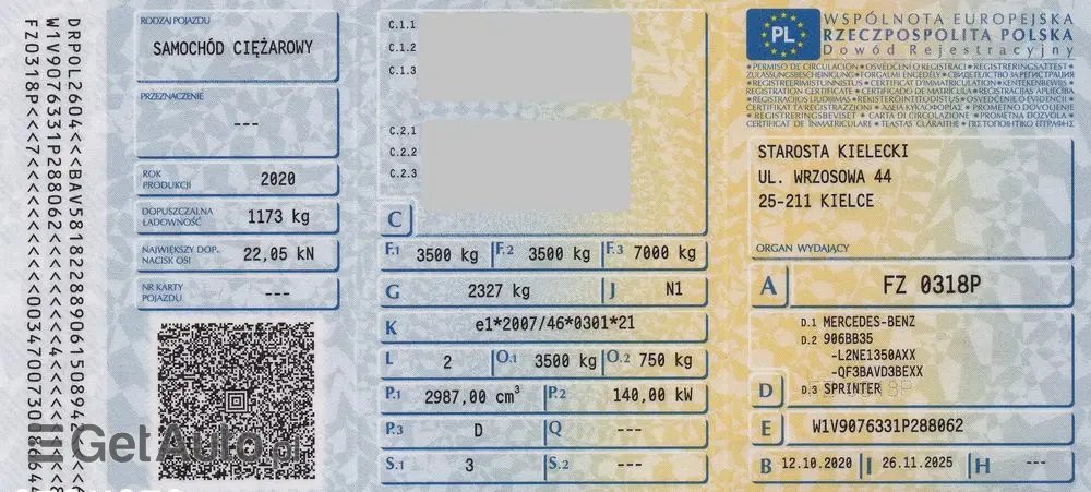 MERCEDES-BENZ SPRINTER // 319 CDI // 3.0 V6 190 KM // AUTOMAT // MAŁY PRZEBIEG //  BEZWYPADKOWY // L2H1 // FULL LED // SALON PL // 1 WŁ // 