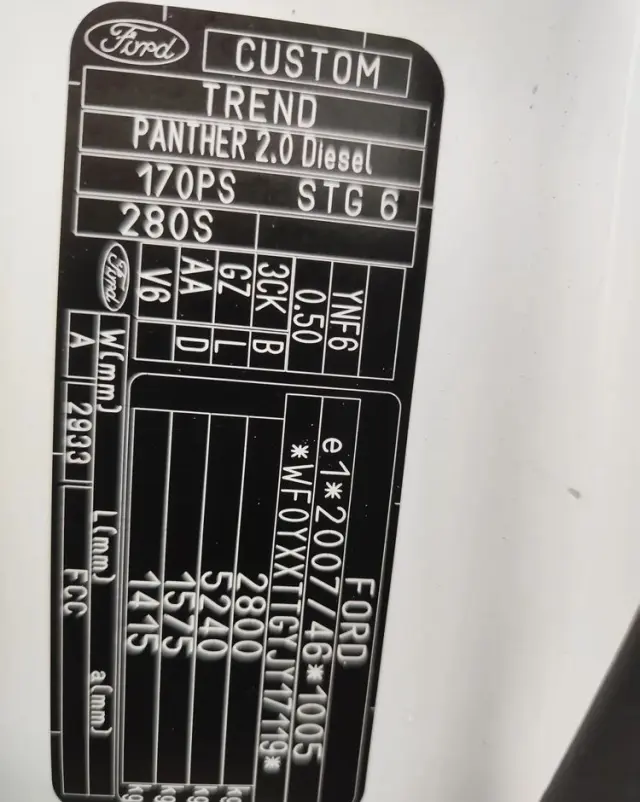 FORD Transit Custom L1, H1 