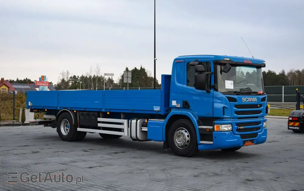 SCANIA P250 / EURO 6 / SKRZYNIA 7.8 M / WINDA DHOLLANDIA / PODUSZKI NA TYLNEJ OSI / RETARDER / KLIMA / TEMPOMAT / SERWISOWANY / SPROWADZONY 