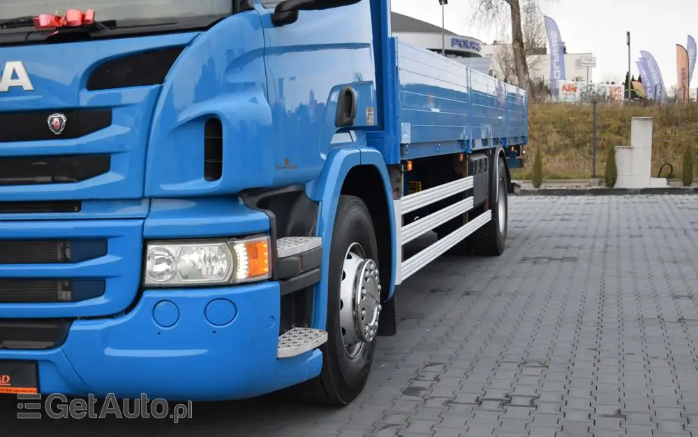 SCANIA P250 / EURO 6 / SKRZYNIA 7.8 M / WINDA DHOLLANDIA / PODUSZKI NA TYLNEJ OSI / RETARDER / KLIMA / TEMPOMAT / SERWISOWANY / SPROWADZONY 