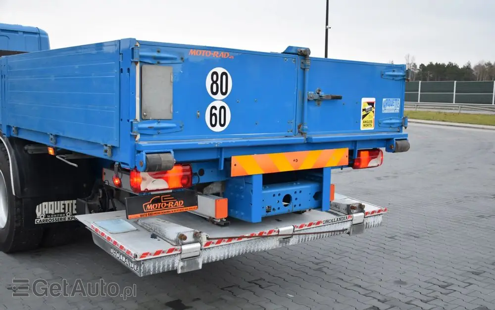 SCANIA P250 / EURO 6 / SKRZYNIA 7.8 M / WINDA DHOLLANDIA / PODUSZKI NA TYLNEJ OSI / RETARDER / KLIMA / TEMPOMAT / SERWISOWANY / SPROWADZONY 