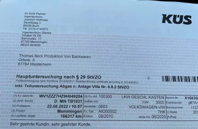 VOLKSWAGEN TRANSPORTER 