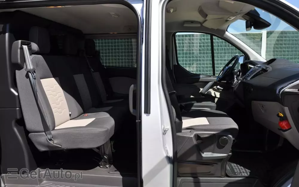 FORD TRANSIT CUSTOM 170 KM M6 Limited DCiV 290 L2 5 osobowy Brygadowy Krajowy I Właściciel Serwisowany Drzwi przesuwne z dwóch stron 