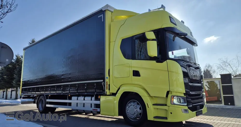 SCANIA SCANIA///G320///2021///RETARDER ///FIRANKA///VECON///18000KG/// DŁUGOŚĆ 8.10///20 EUROPALET// DACH PODNOSZONY///SKÓRY/// WAGA///FULL LED///KLIMA POSTOJOWA///BOGATA WERSJA///PERFEKCYJNY STAN 