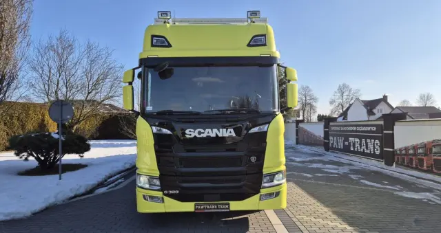 SCANIA SCANIA///G320///2021///RETARDER ///FIRANKA///VECON///18000KG/// DŁUGOŚĆ 8.10///20 EUROPALET// DACH PODNOSZONY///SKÓRY/// WAGA///FULL LED///KLIMA POSTOJOWA///BOGATA WERSJA///PERFEKCYJNY STAN 