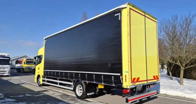 SCANIA SCANIA///G320///2021///RETARDER ///FIRANKA///VECON///18000KG/// DŁUGOŚĆ 8.10///20 EUROPALET// DACH PODNOSZONY///SKÓRY/// WAGA///FULL LED///KLIMA POSTOJOWA///BOGATA WERSJA///PERFEKCYJNY STAN 