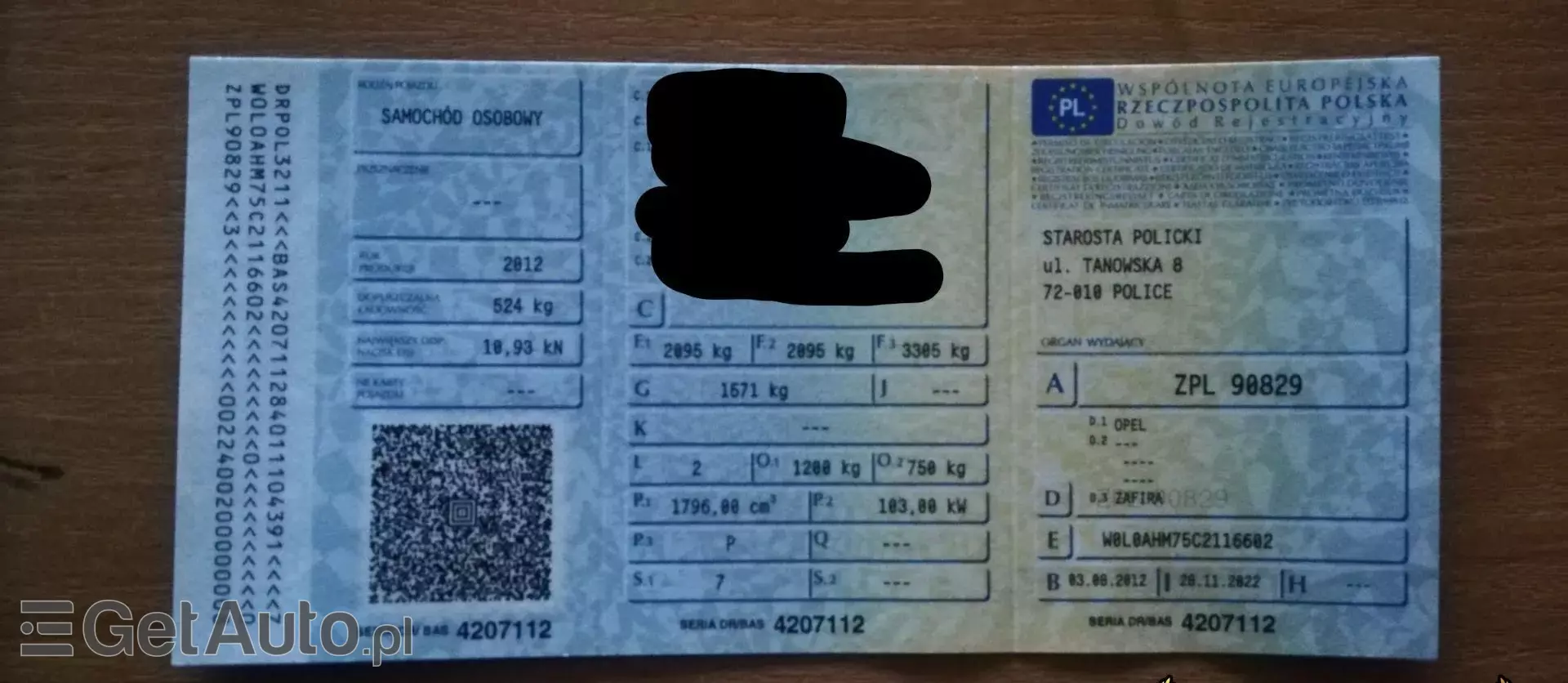 OPEL Zafira 1.8 XER (140 KM)