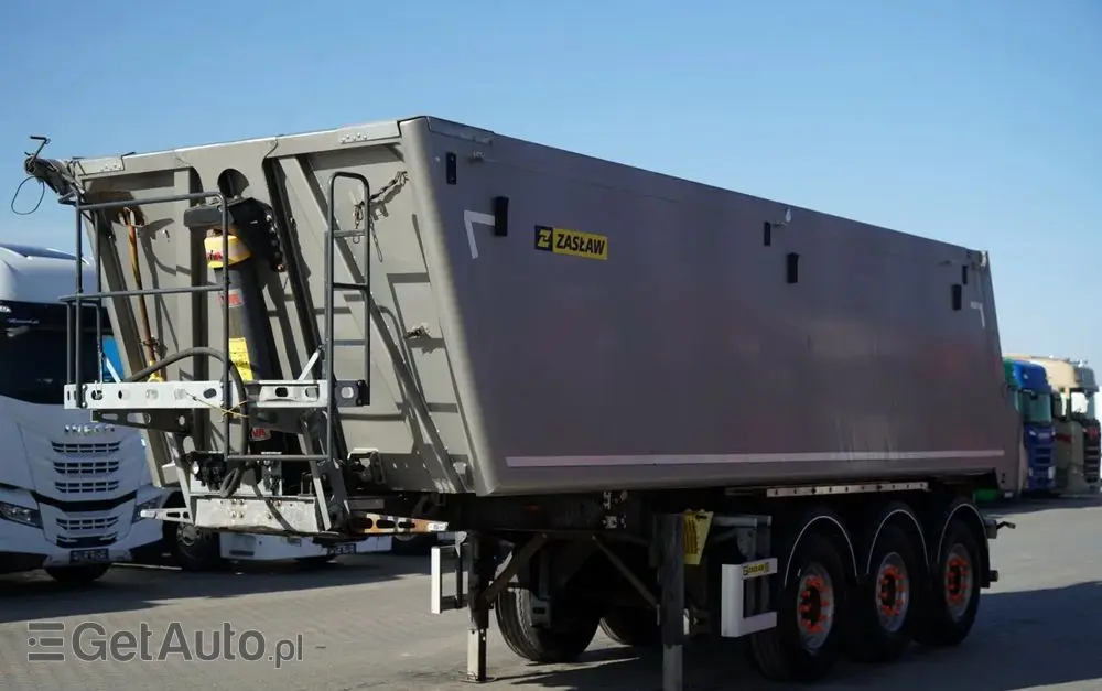 ZASLAW WYWROTKA ALUMINIOWA / 35 m3 / 2x OŚ  PODNOSZONA / OSIE SAF 
