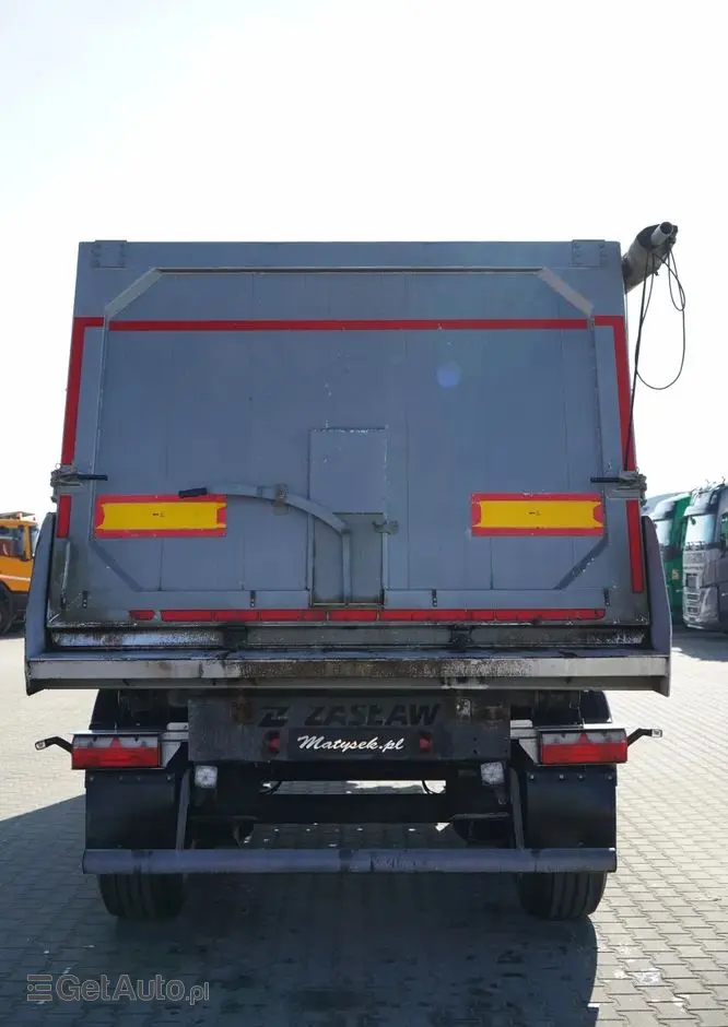 ZASLAW WYWROTKA ALUMINIOWA / 35 m3 / 2x OŚ  PODNOSZONA / OSIE SAF 