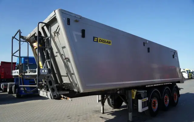 ZASLAW WYWROTKA ALUMINIOWA / 35 m3 / 2x OŚ  PODNOSZONA / OSIE SAF 